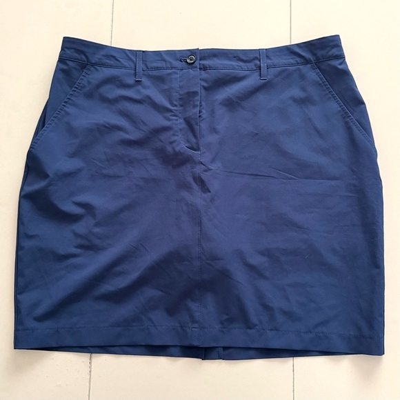 J.Lindeberg Navy Blue Golf Skort Preppy Academia Skirt - Picture 1 of 3